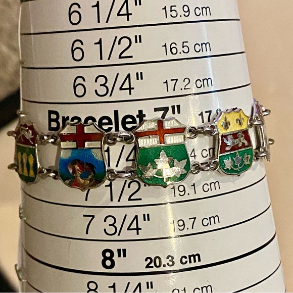 Vintage Sterling Silver Canadian Providence Coat of Arms Souvenir Bracelet - Picture 10 of 12